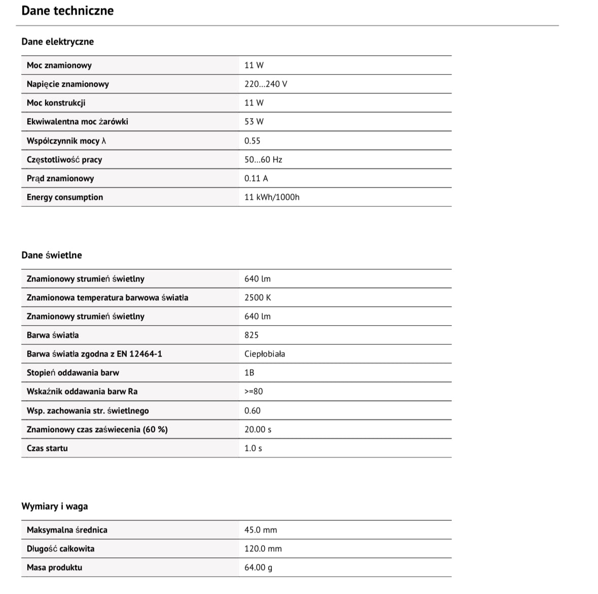 OSRAM DULUX INTELLIGENT LONGLIFE 11W E27
