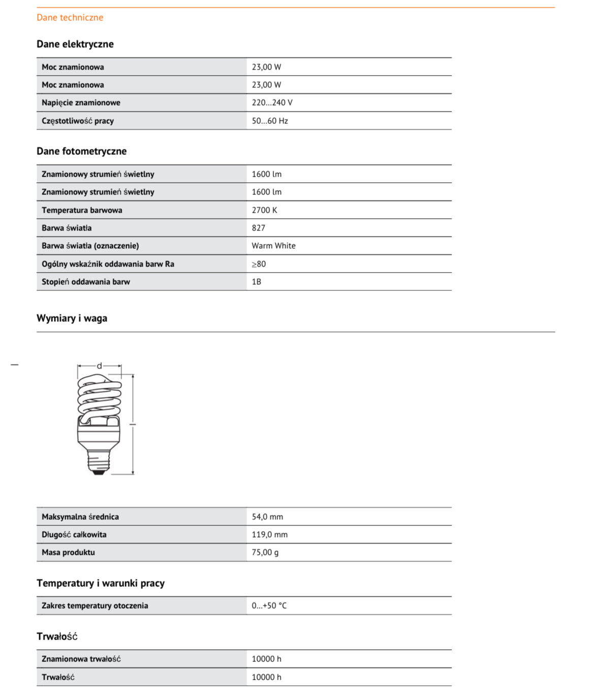 OSRAM DULUXSTAR Twist 23W/827 E27