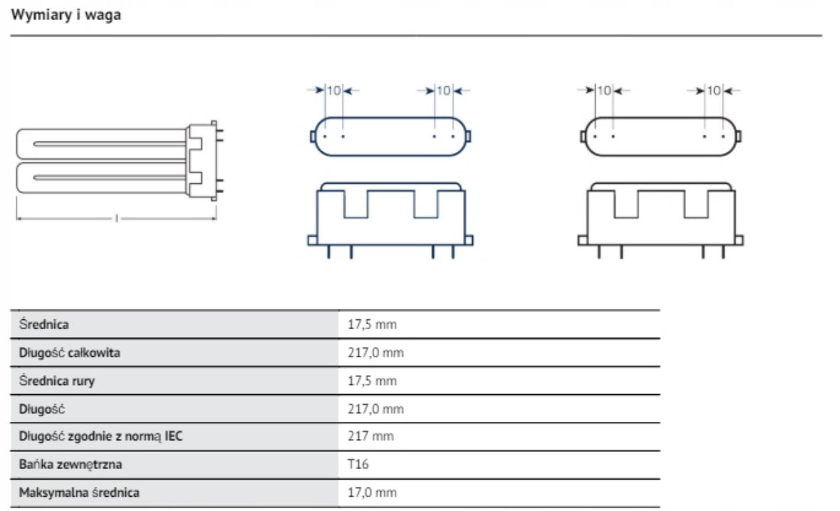 Świetlówka kompaktowa OSRAM DULUX F 36W/840 2G10 2800lm