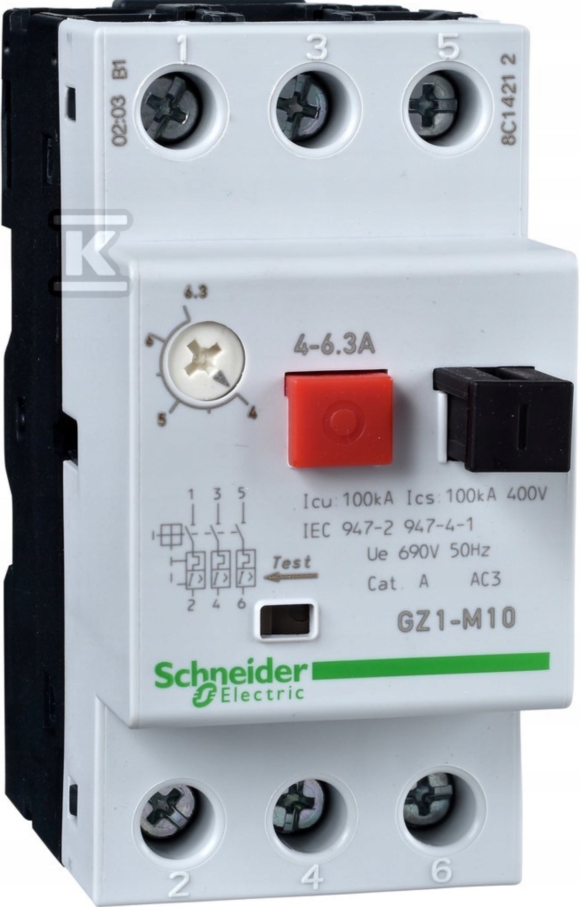 SCHNEIDER WYŁĄCZNIK SILNIKOWY GZ1M04 0.4-0.63A