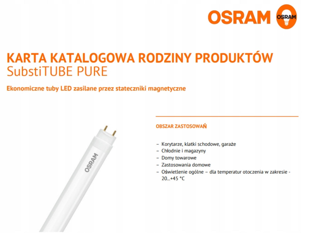 Świetlówka LED OSRAM ST8P-EM T8 19.1W 4000K 1800lm 150cm G13