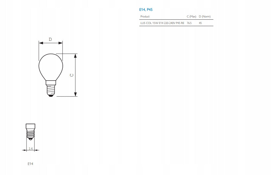 PHILIPS PARTYLIGHT CZERWONA 15W E14 RED